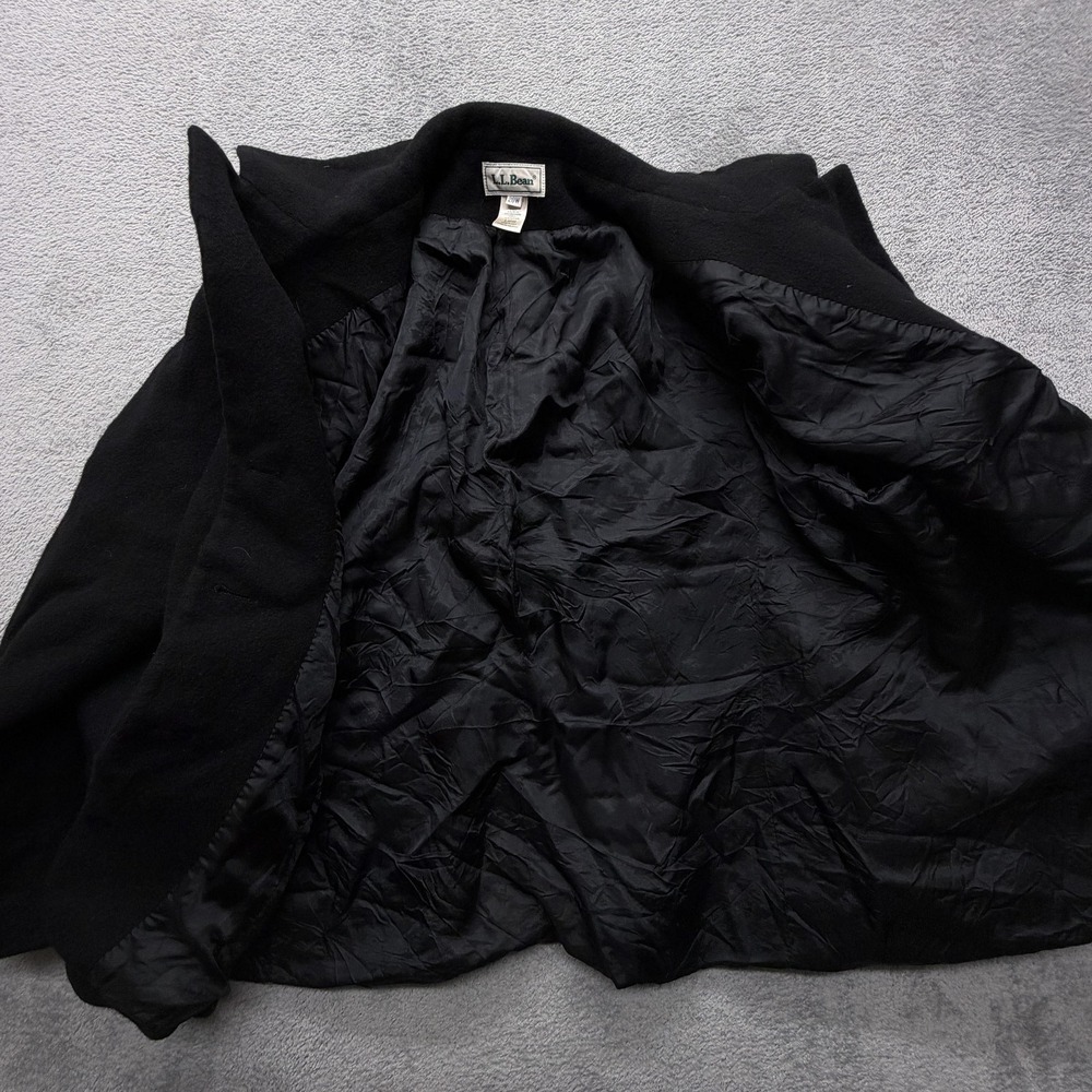 L.L. Bean Women's Black Cashmere Wool Blend Blazer Jacket - Picture 2 of 10